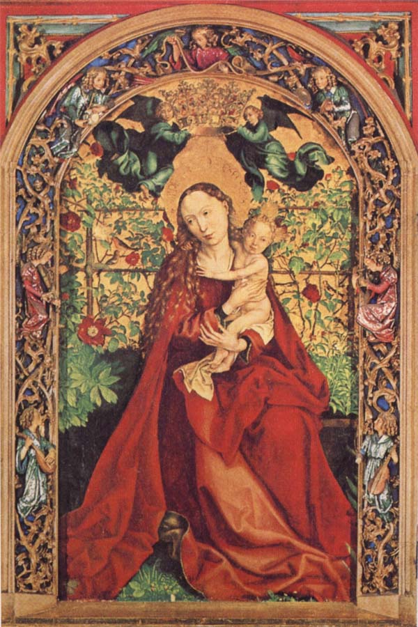 Martin Schongauer Madonna of the Rose Bower
